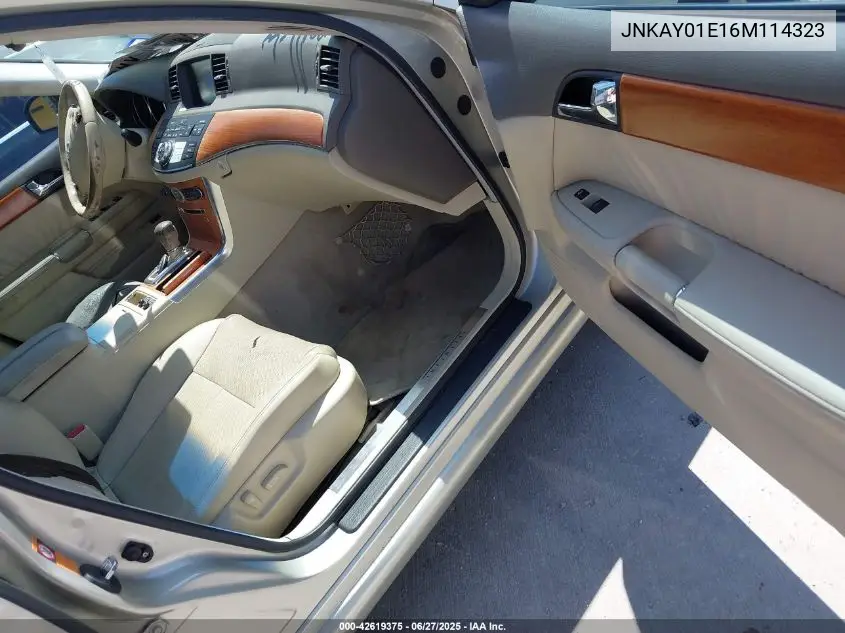 2006 Infiniti M35 Sport VIN: JNKAY01E16M114323 Lot: 42619375