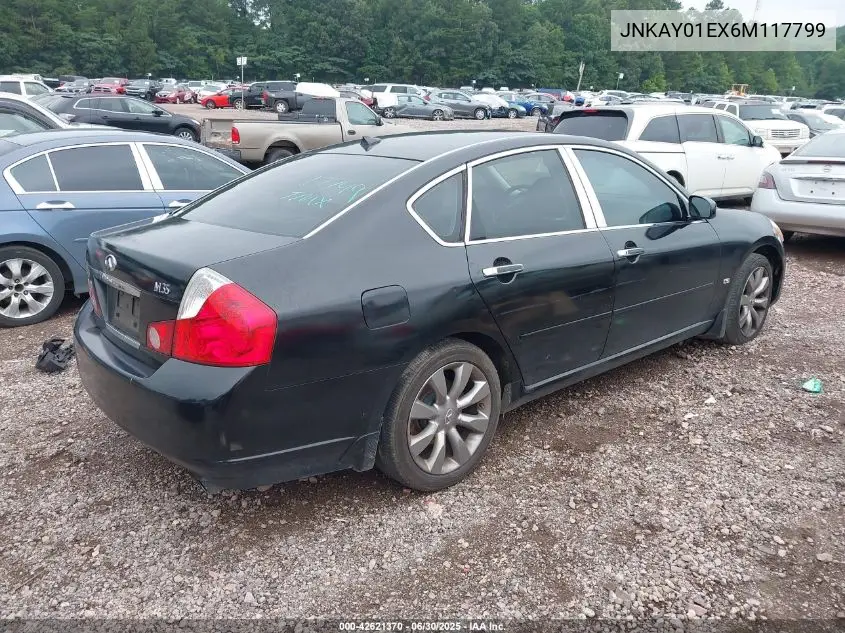 2006 Infiniti M35 VIN: JNKAY01EX6M117799 Lot: 42621370