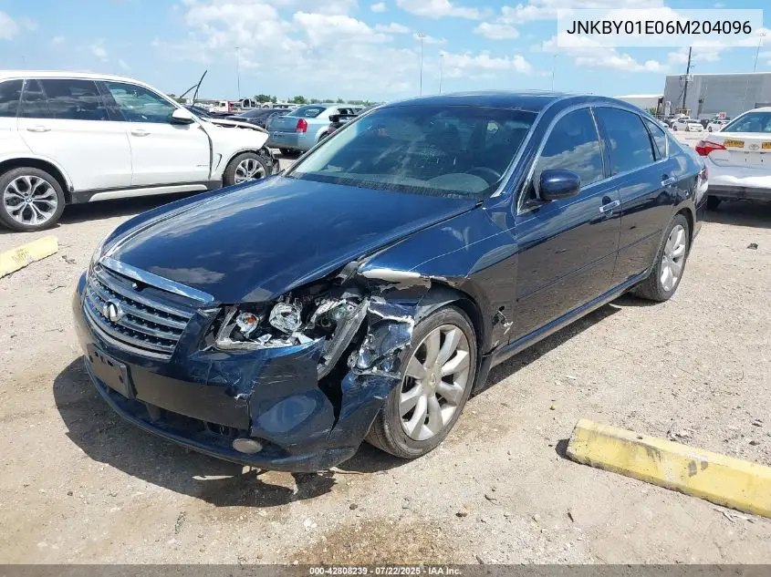 2006 Infiniti M45 VIN: JNKBY01E06M204096 Lot: 42808239