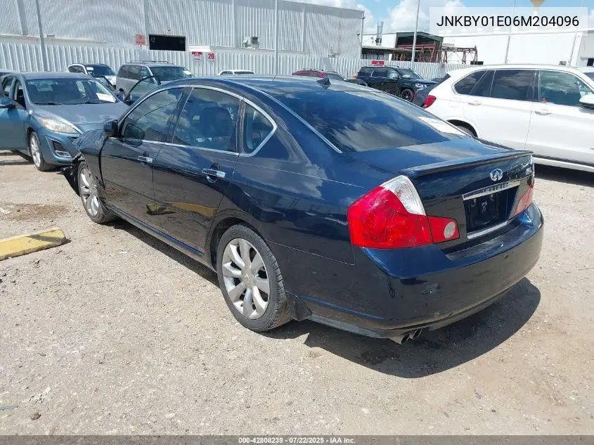 2006 Infiniti M45 VIN: JNKBY01E06M204096 Lot: 42808239