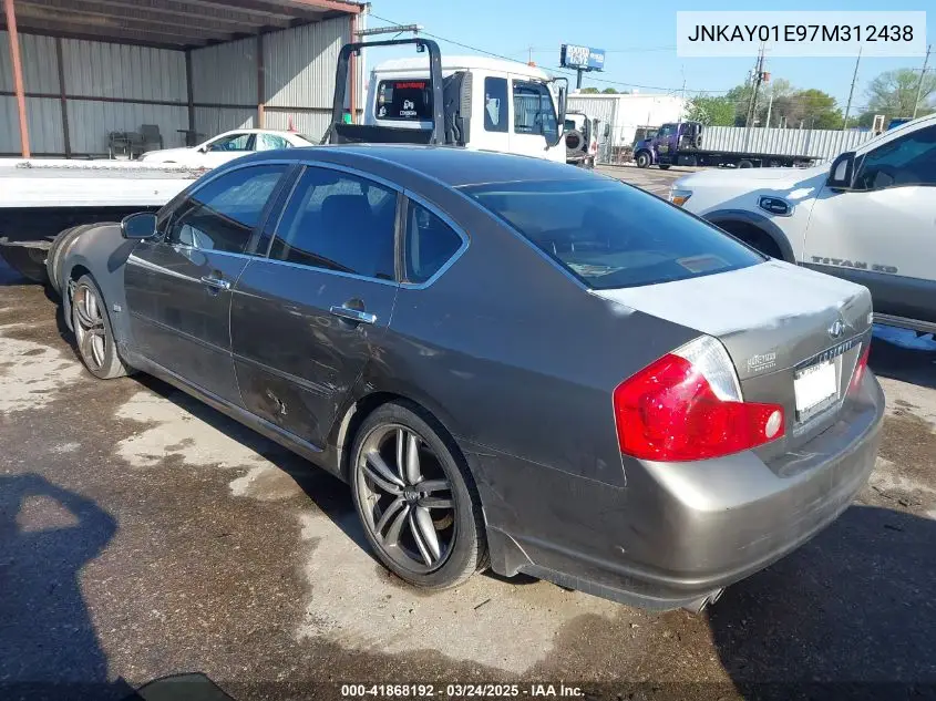 2007 Infiniti M35 VIN: JNKAY01E97M312438 Lot: 41868192