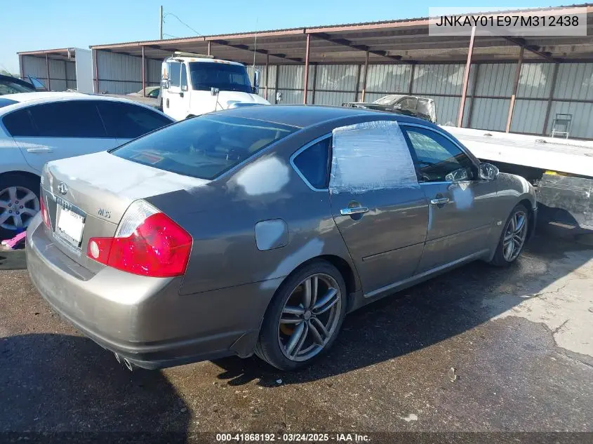 2007 Infiniti M35 VIN: JNKAY01E97M312438 Lot: 41868192