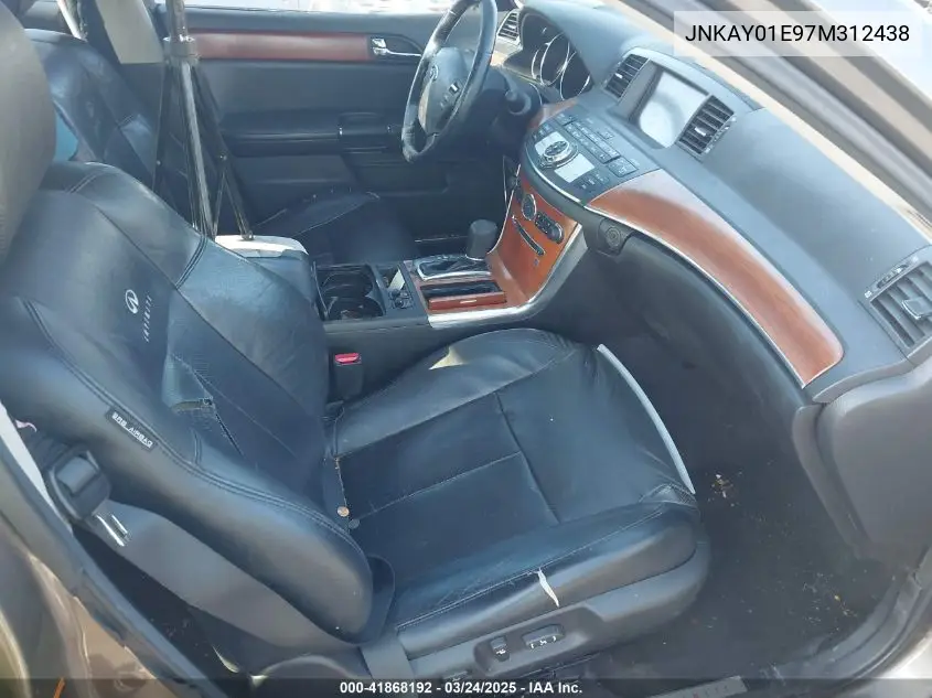 2007 Infiniti M35 VIN: JNKAY01E97M312438 Lot: 41868192