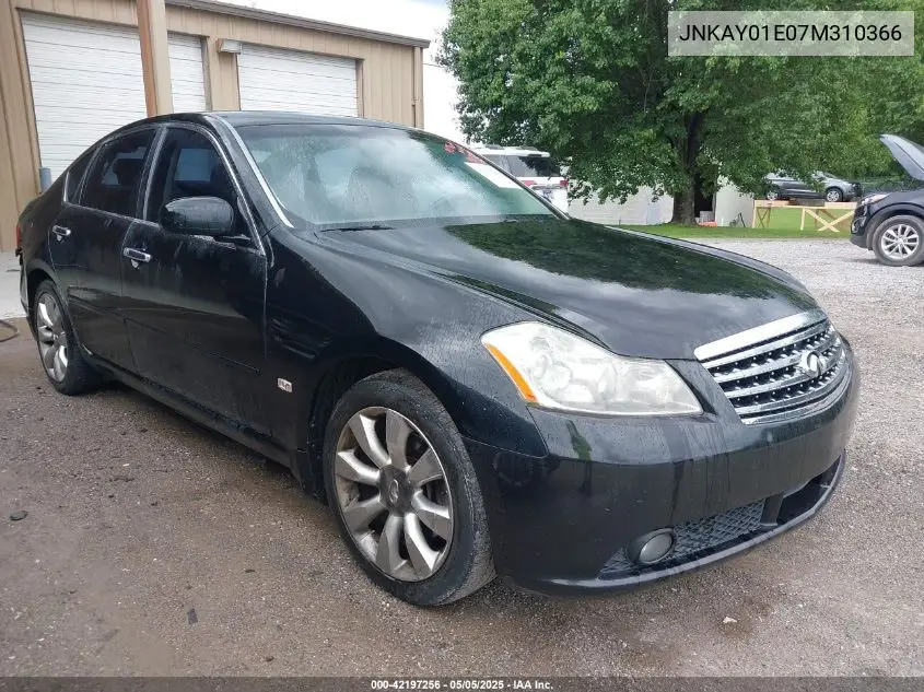 2007 Infiniti M35 VIN: JNKAY01E07M310366 Lot: 42197256