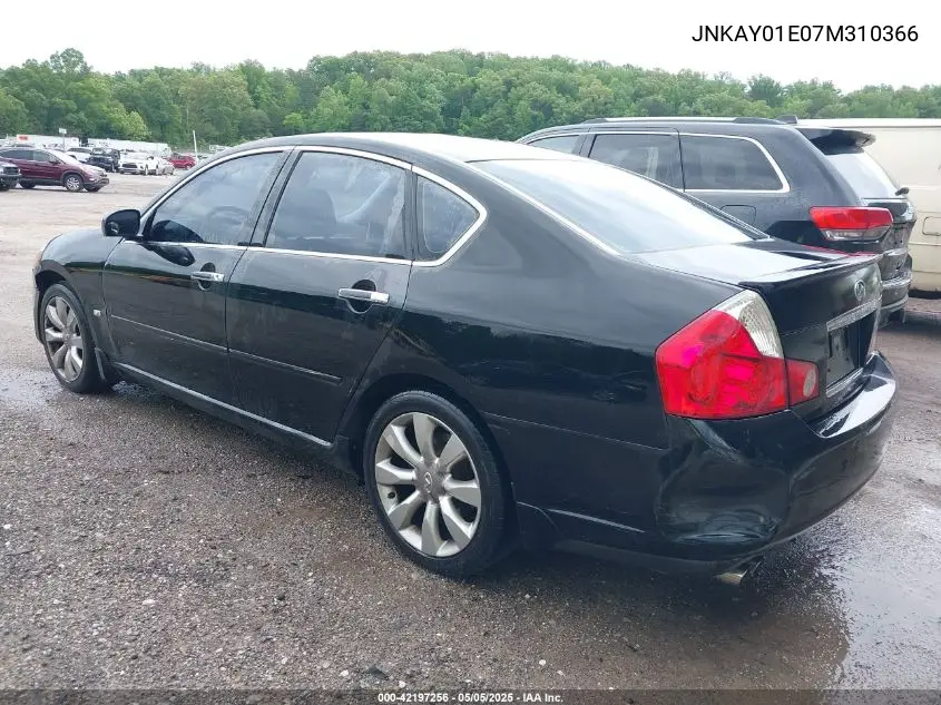 2007 Infiniti M35 VIN: JNKAY01E07M310366 Lot: 42197256