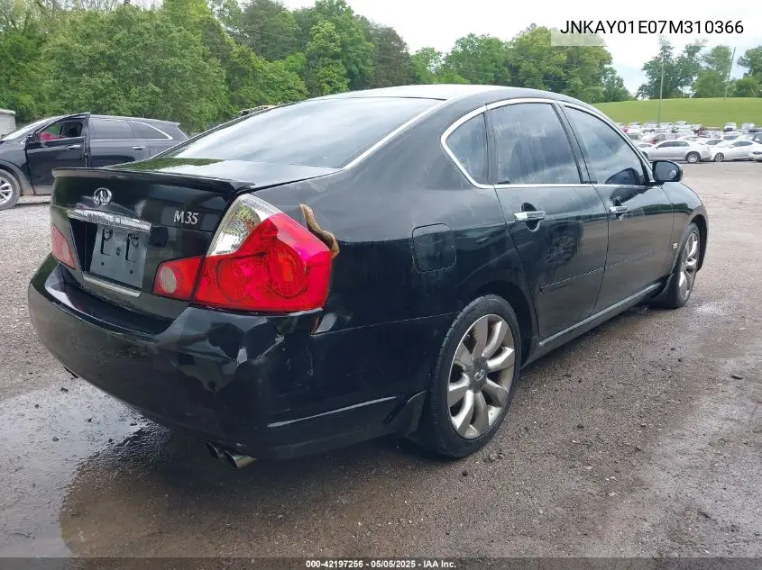 2007 Infiniti M35 VIN: JNKAY01E07M310366 Lot: 42197256