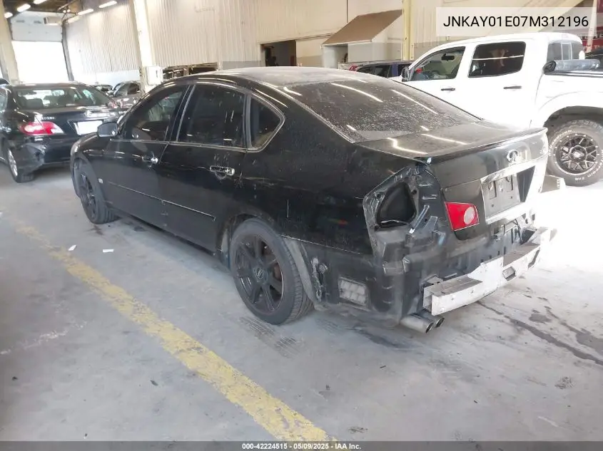 2007 Infiniti M35 Sport VIN: JNKAY01E07M312196 Lot: 42224515
