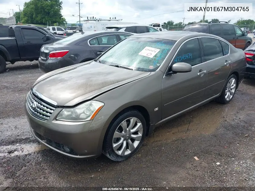 2007 Infiniti M35 VIN: JNKAY01E67M304765 Lot: 42545474