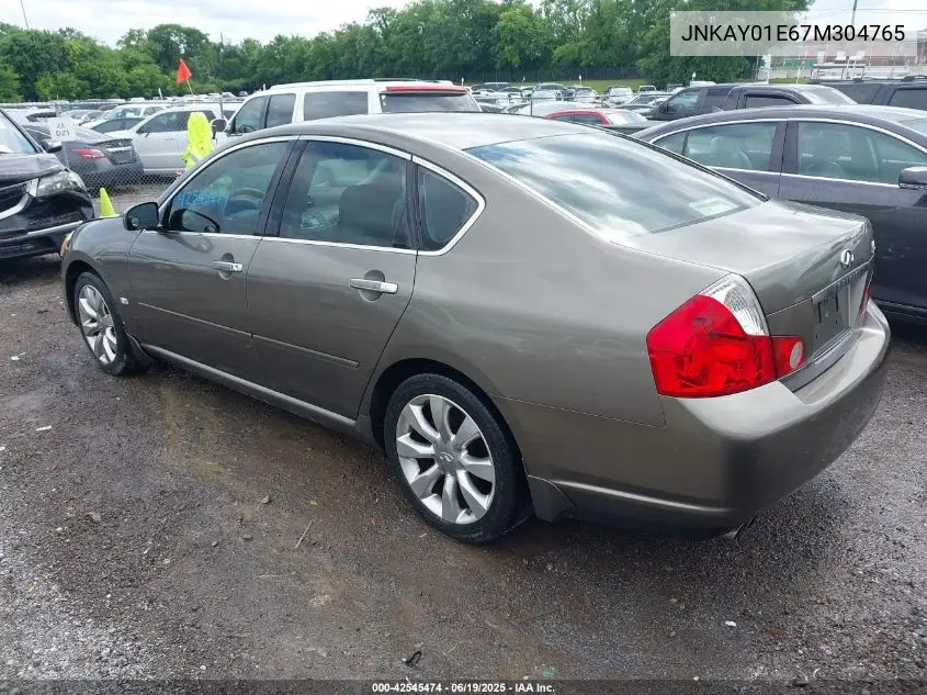 2007 Infiniti M35 VIN: JNKAY01E67M304765 Lot: 42545474