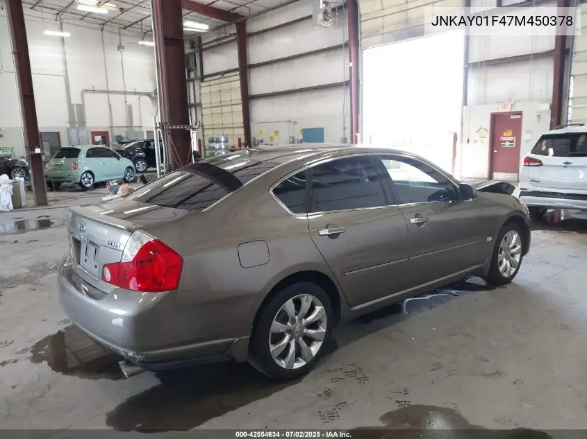 JNKAY01F47M450378 2007 Infiniti M35 Sport