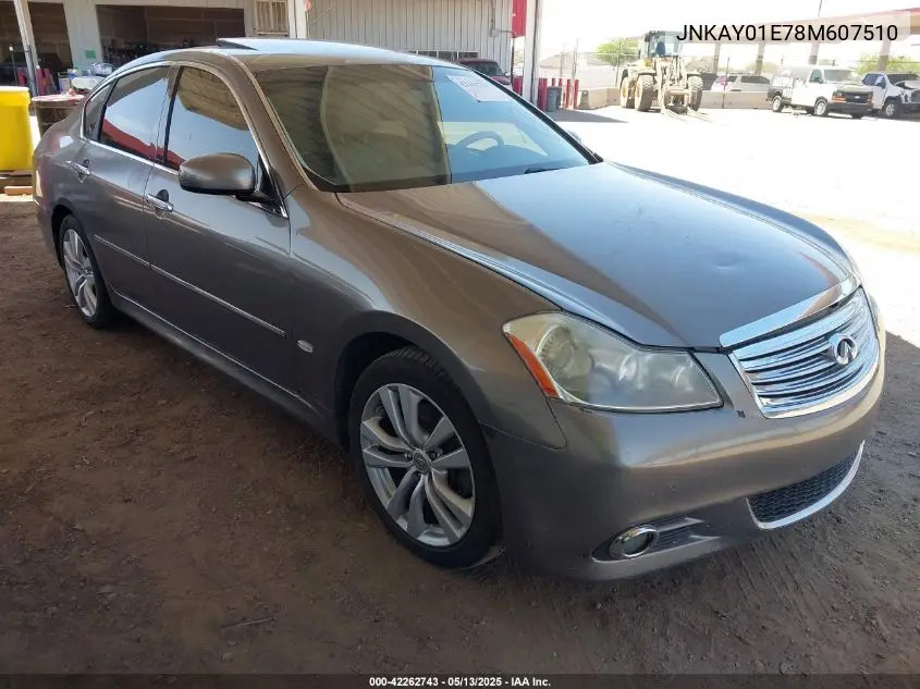 2008 Infiniti M35 VIN: JNKAY01E78M607510 Lot: 42262743