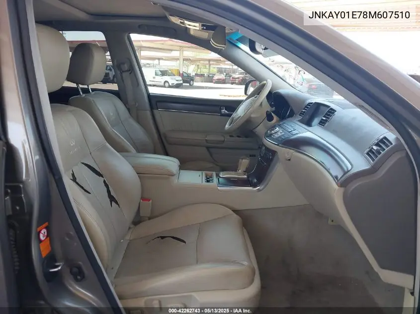 2008 Infiniti M35 VIN: JNKAY01E78M607510 Lot: 42262743