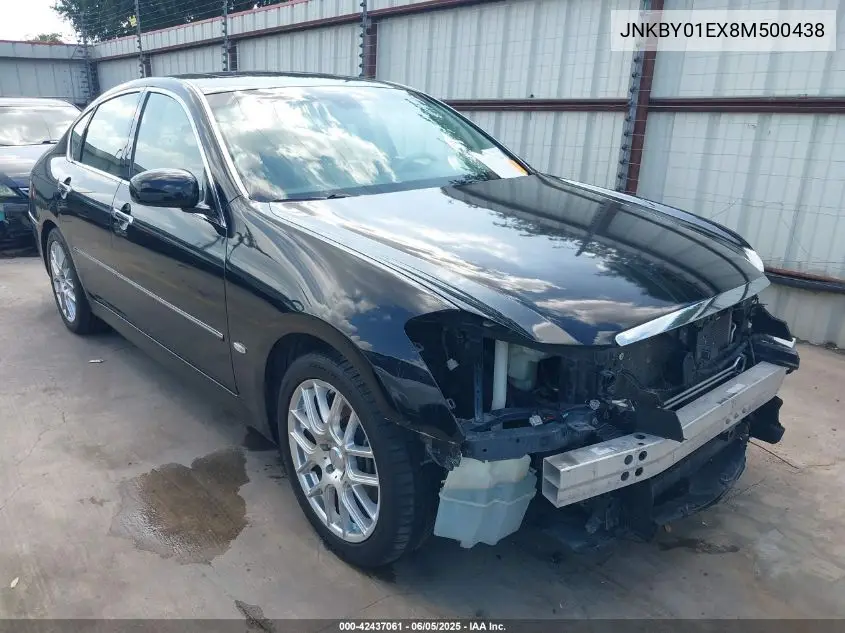 2008 Infiniti M45 VIN: JNKBY01EX8M500438 Lot: 42437061