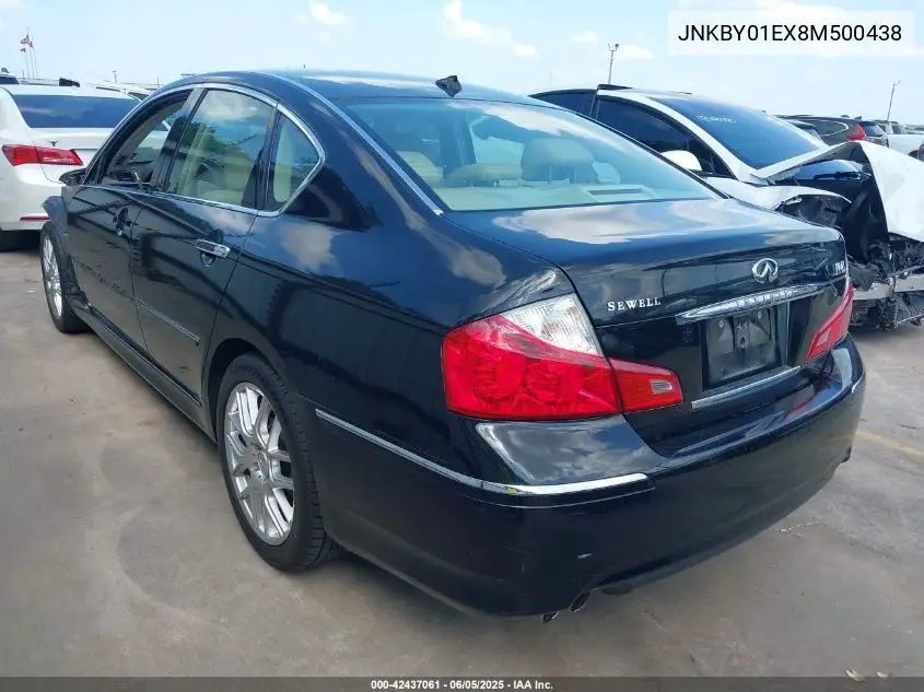 2008 Infiniti M45 VIN: JNKBY01EX8M500438 Lot: 42437061