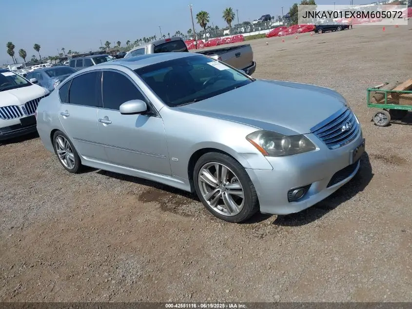 2008 Infiniti M35 VIN: JNKAY01EX8M605072 Lot: 42551116
