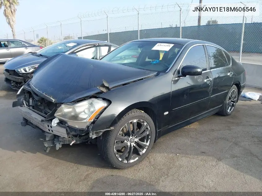 2008 Infiniti M35 VIN: JNKAY01E18M606546 Lot: 42614288