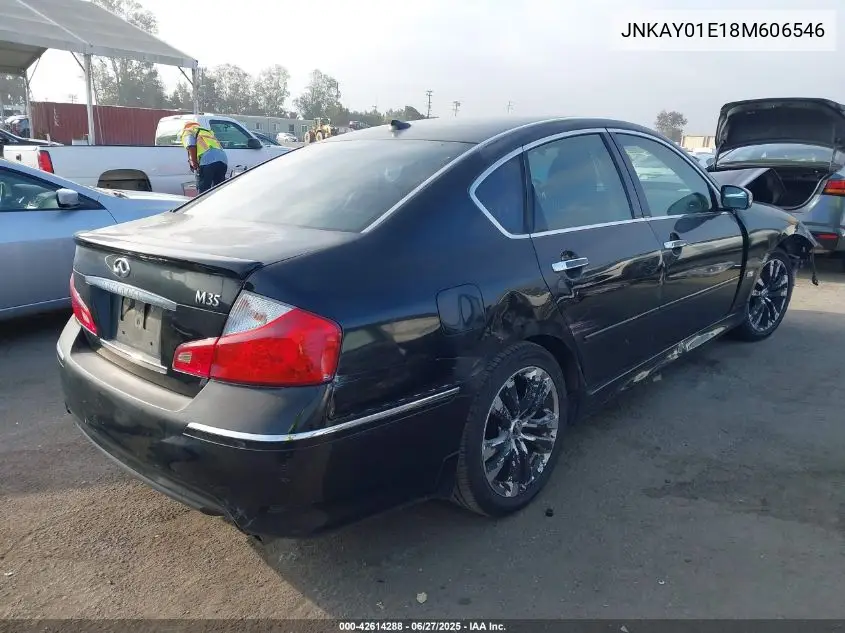 2008 Infiniti M35 VIN: JNKAY01E18M606546 Lot: 42614288
