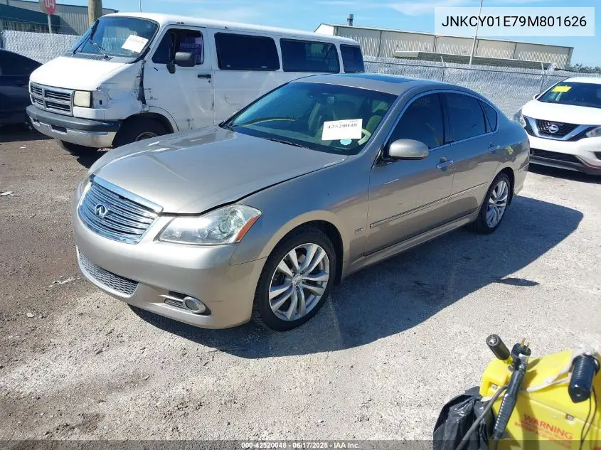 2009 Infiniti M35 VIN: JNKCY01E79M801626 Lot: 42520048