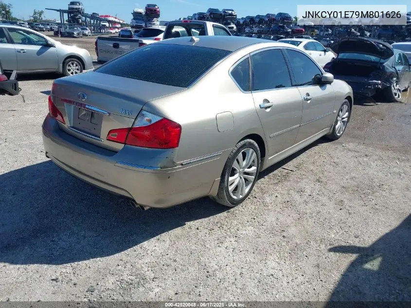 2009 Infiniti M35 VIN: JNKCY01E79M801626 Lot: 42520048