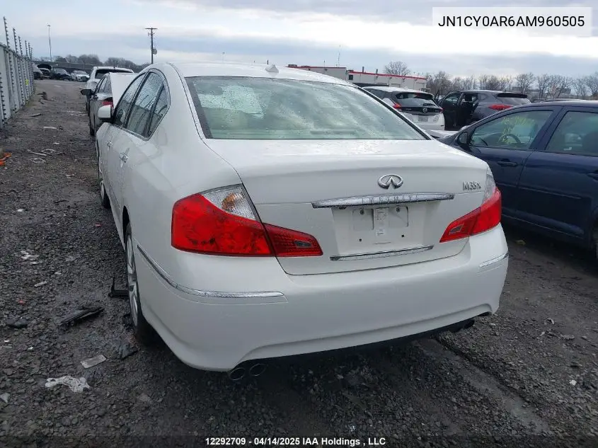 2010 Infiniti M35 Sport VIN: JN1CY0AR6AM960505 Lot: 12292709