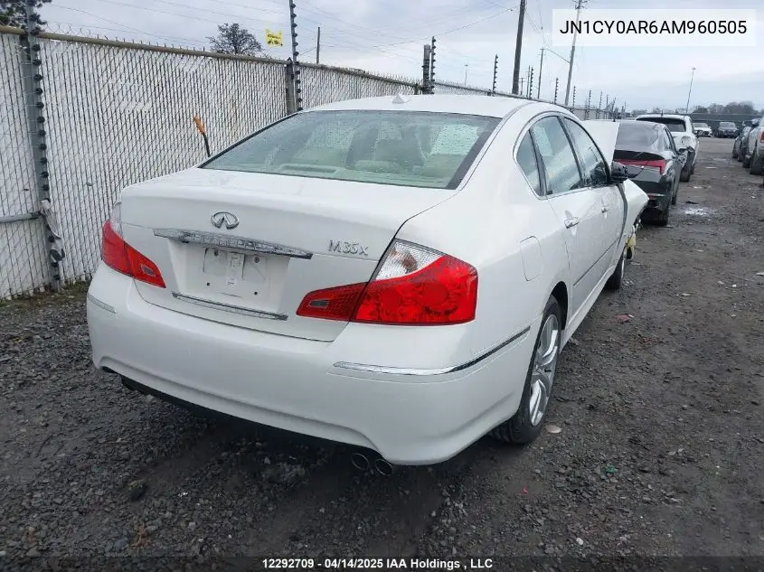 2010 Infiniti M35 Sport VIN: JN1CY0AR6AM960505 Lot: 12292709