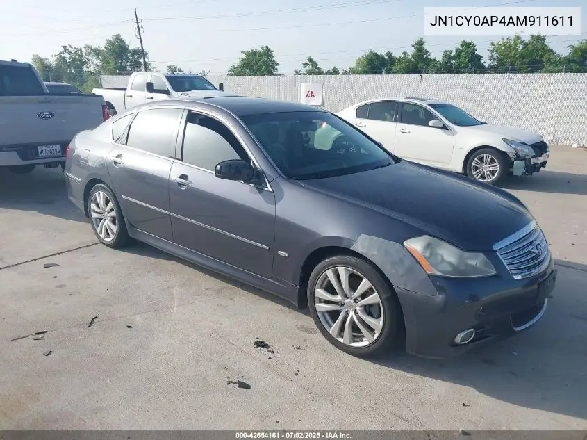 2010 Infiniti M35 VIN: JN1CY0AP4AM911611 Lot: 42654161