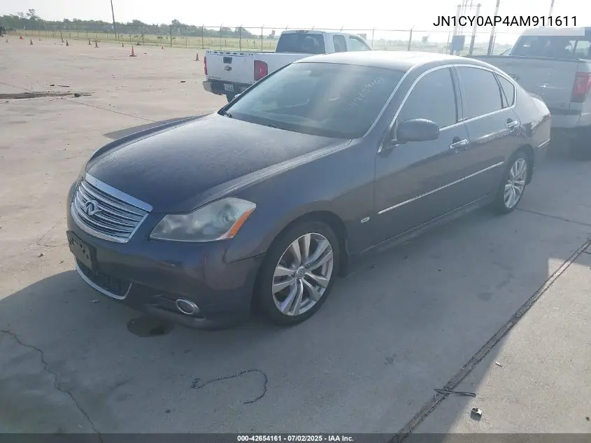 2010 Infiniti M35 VIN: JN1CY0AP4AM911611 Lot: 42654161