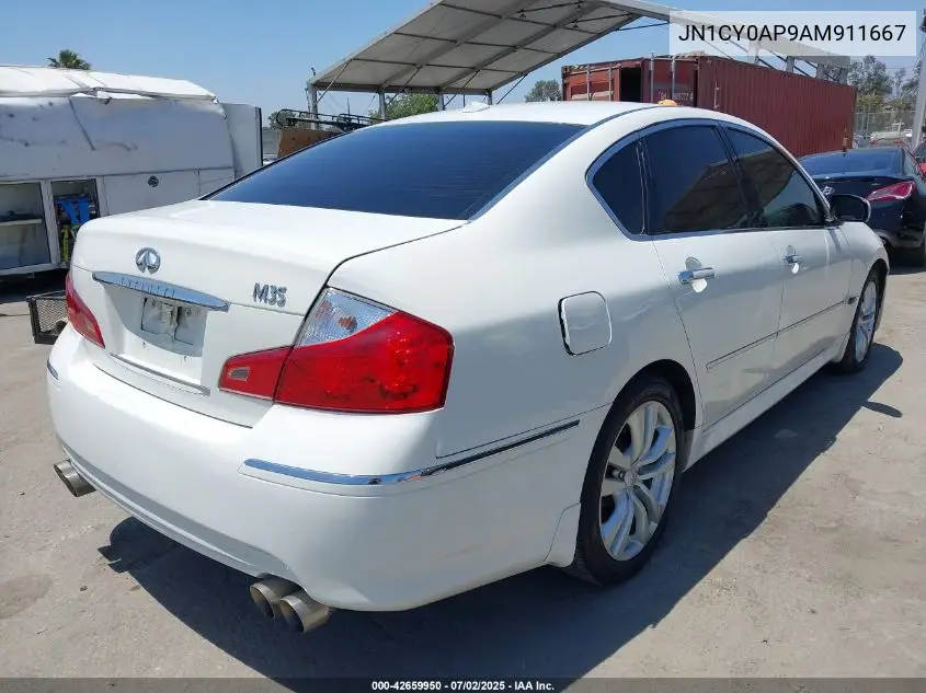 2010 Infiniti M35 VIN: JN1CY0AP9AM911667 Lot: 42659950