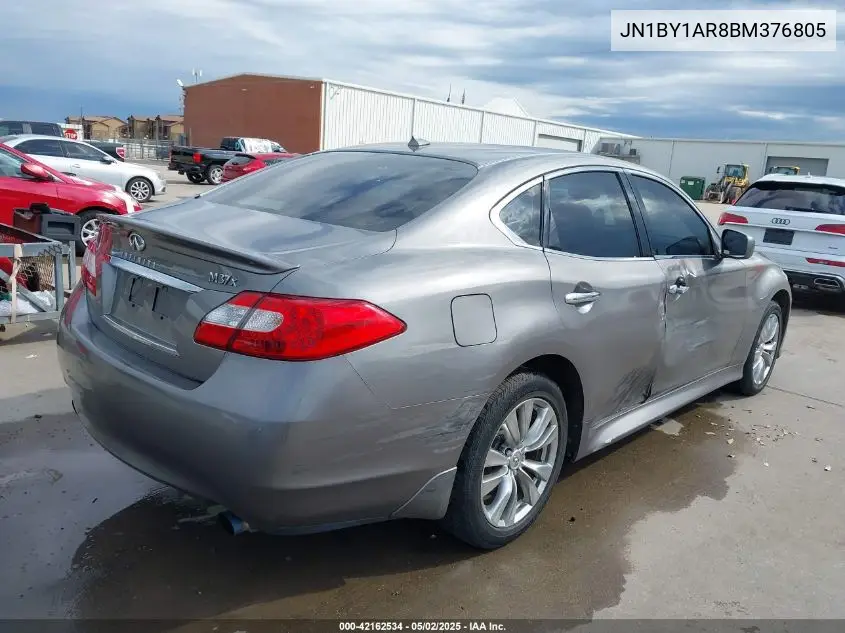 2011 Infiniti M37X VIN: JN1BY1AR8BM376805 Lot: 42162534