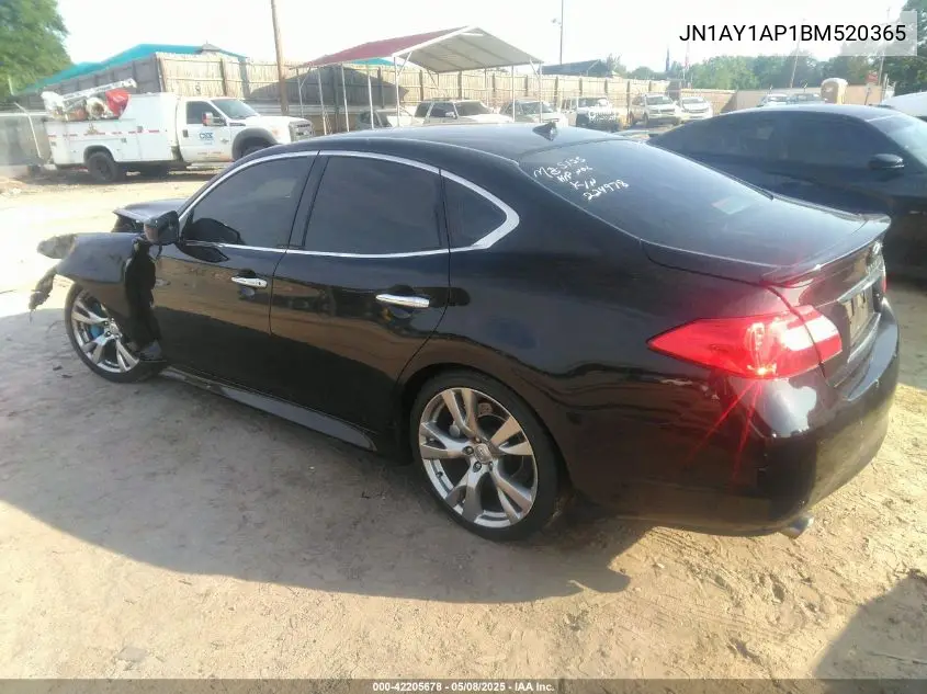 2011 Infiniti M56 VIN: JN1AY1AP1BM520365 Lot: 42205678