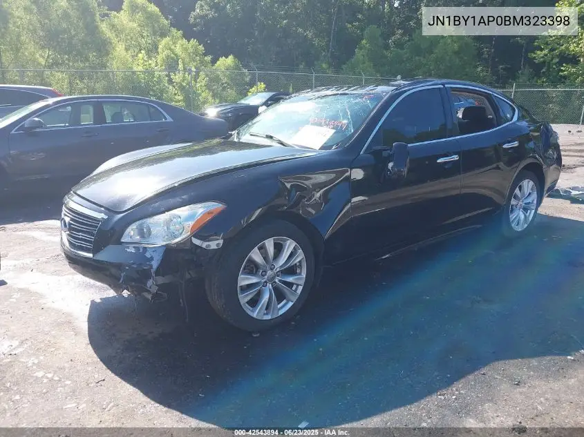 2011 Infiniti M37 VIN: JN1BY1AP0BM323398 Lot: 42543894