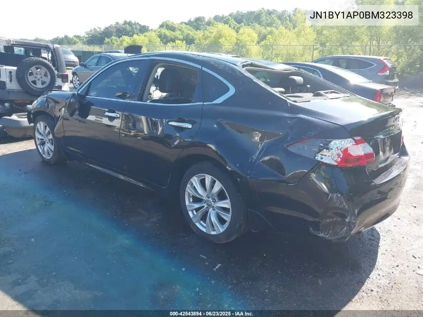 2011 Infiniti M37 VIN: JN1BY1AP0BM323398 Lot: 42543894