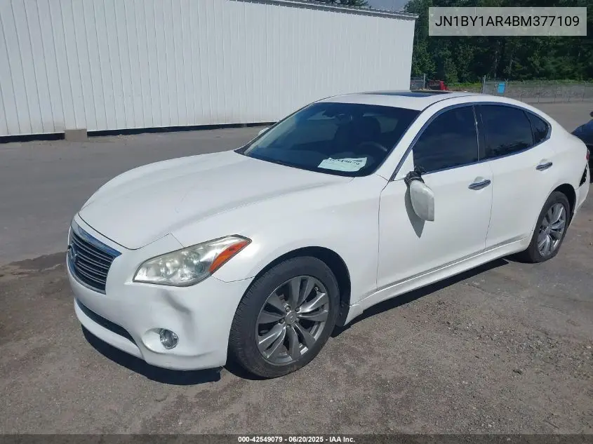 2011 Infiniti M37X VIN: JN1BY1AR4BM377109 Lot: 42549079