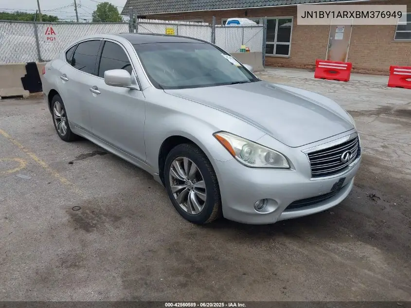 2011 Infiniti M37X VIN: JN1BY1ARXBM376949 Lot: 42560589