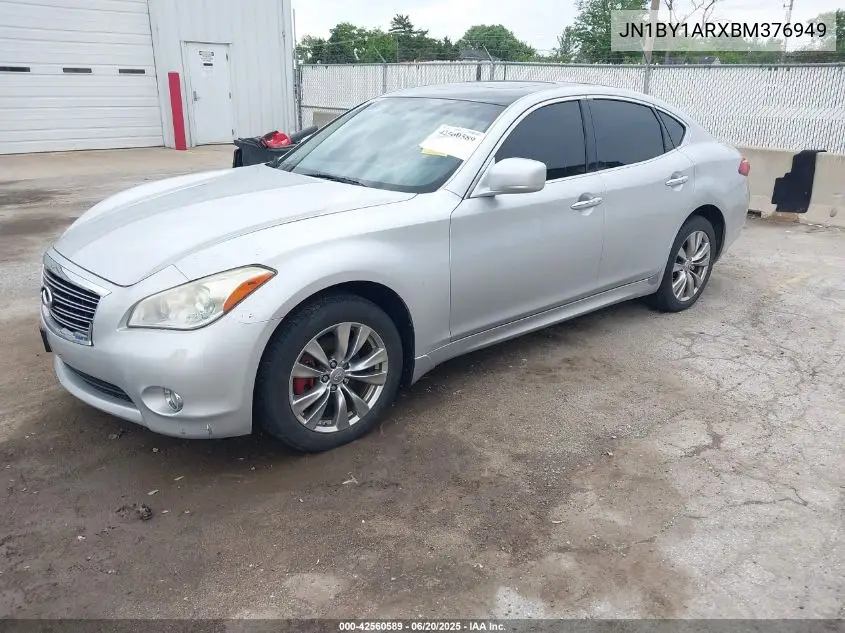 2011 Infiniti M37X VIN: JN1BY1ARXBM376949 Lot: 42560589