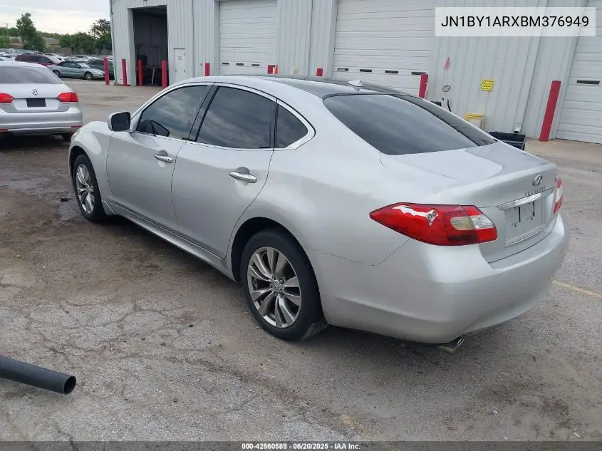 2011 Infiniti M37X VIN: JN1BY1ARXBM376949 Lot: 42560589