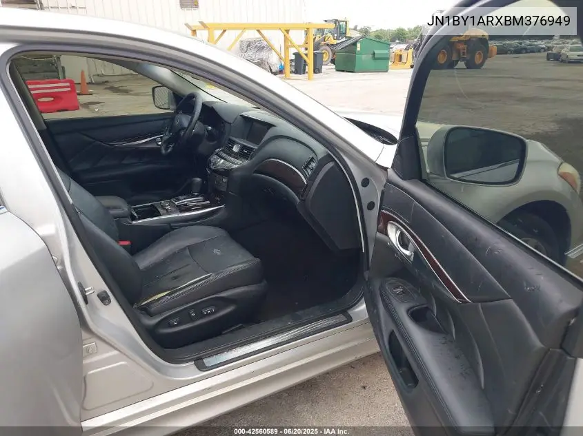 2011 Infiniti M37X VIN: JN1BY1ARXBM376949 Lot: 42560589