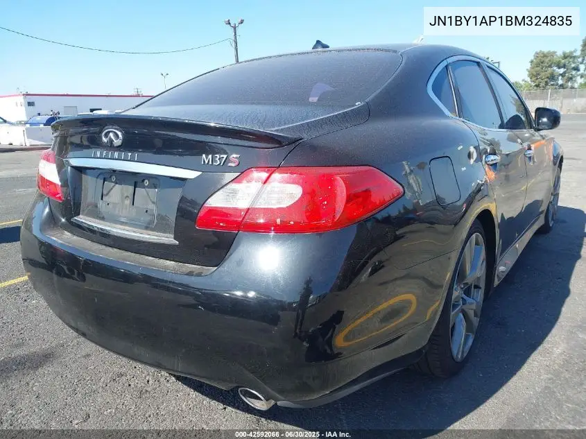 2011 Infiniti M37 VIN: JN1BY1AP1BM324835 Lot: 42592066
