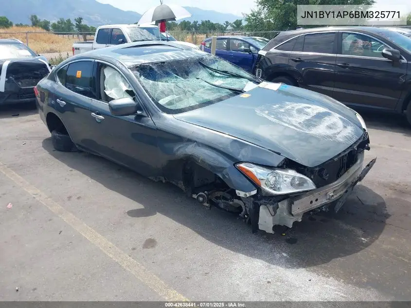 2011 Infiniti M37 VIN: JN1BY1AP6BM325771 Lot: 42638441