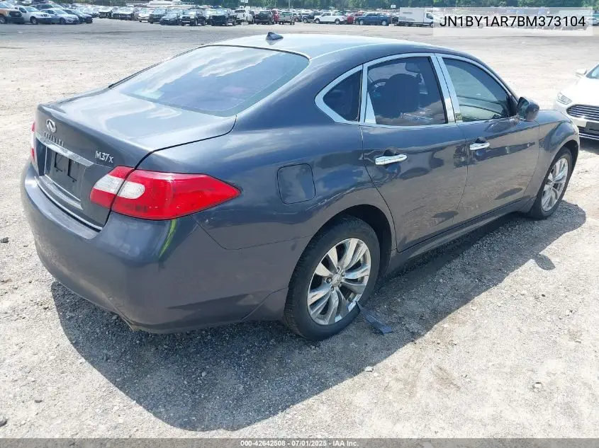 2011 Infiniti M37X VIN: JN1BY1AR7BM373104 Lot: 42642508