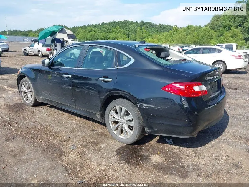 2011 Infiniti M37X VIN: JN1BY1AR9BM371810 Lot: 42695970