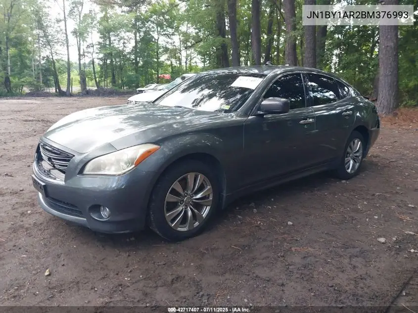 2011 Infiniti M37X VIN: JN1BY1AR2BM376993 Lot: 42717407
