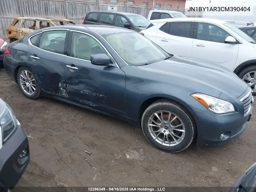 2012 Infiniti M37 X VIN: JN1BY1AR3CM390404 Lot: 12296349