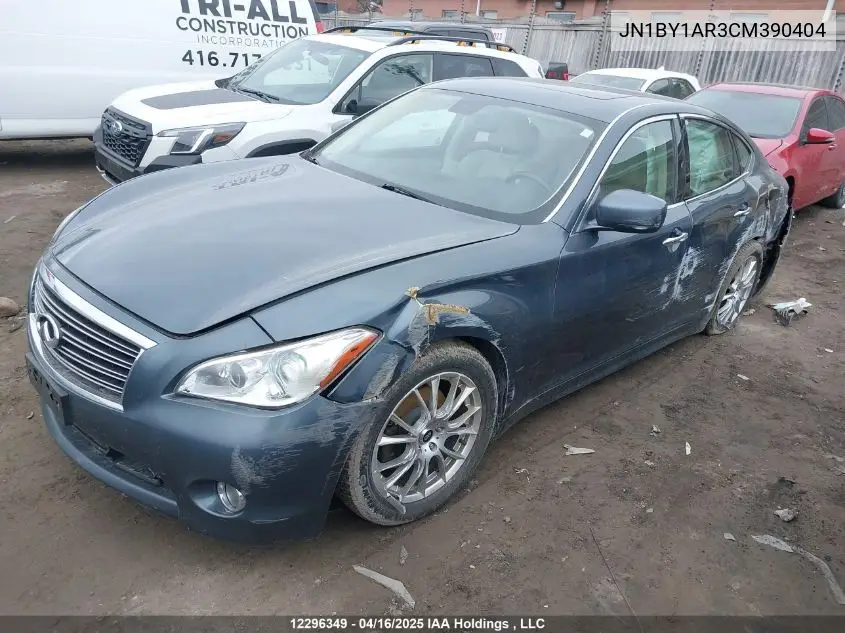 2012 Infiniti M37 X VIN: JN1BY1AR3CM390404 Lot: 12296349
