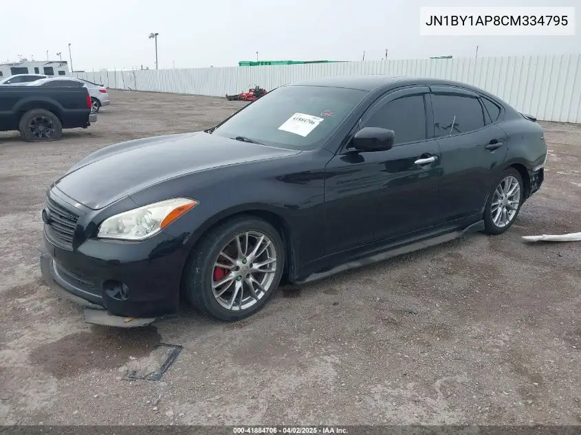 2012 Infiniti M37 VIN: JN1BY1AP8CM334795 Lot: 41884706