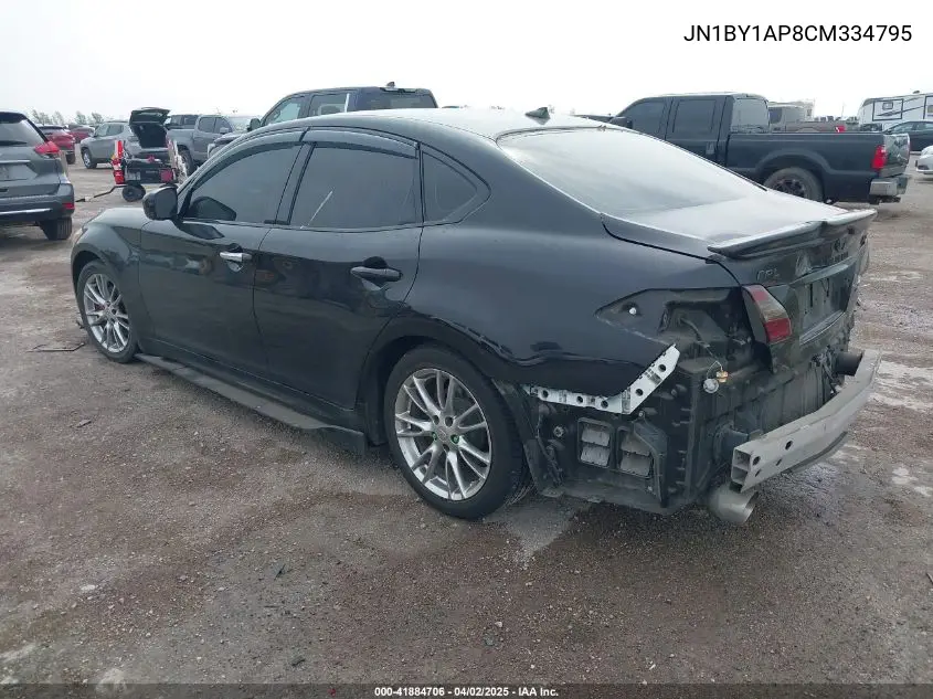 2012 Infiniti M37 VIN: JN1BY1AP8CM334795 Lot: 41884706