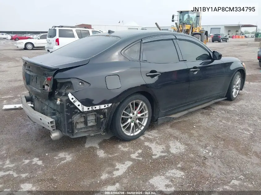 2012 Infiniti M37 VIN: JN1BY1AP8CM334795 Lot: 41884706