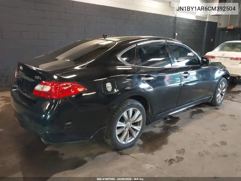 2012 Infiniti M37X VIN: JN1BY1AR6CM392504 Lot: 41967950