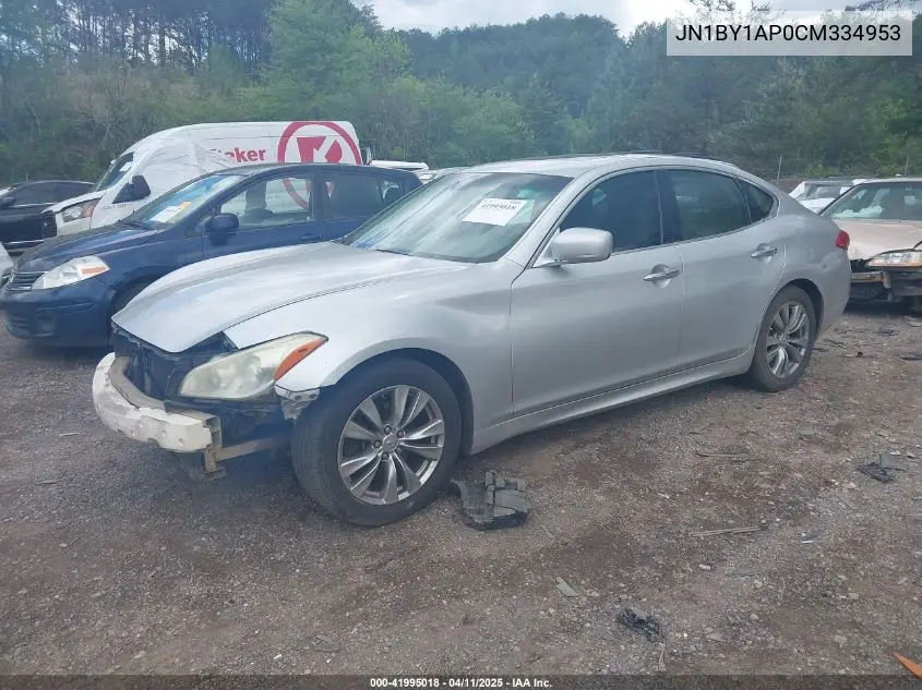 2012 Infiniti M37 VIN: JN1BY1AP0CM334953 Lot: 41995018
