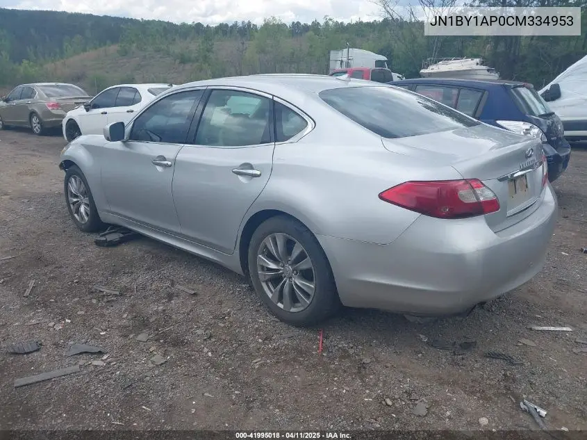 2012 Infiniti M37 VIN: JN1BY1AP0CM334953 Lot: 41995018